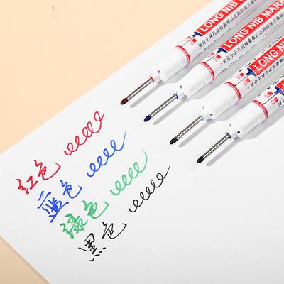 New 20mm Deep Hole Long Nib Head Markers For Metal Perforating Pen Waterproof Bathroom Woodworking Decoration Multi-Purpose