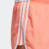 Adidas SS23 Three-Stripe Elastic Waist Sports Shorts Women Bottoms Coral-Pink HY5430