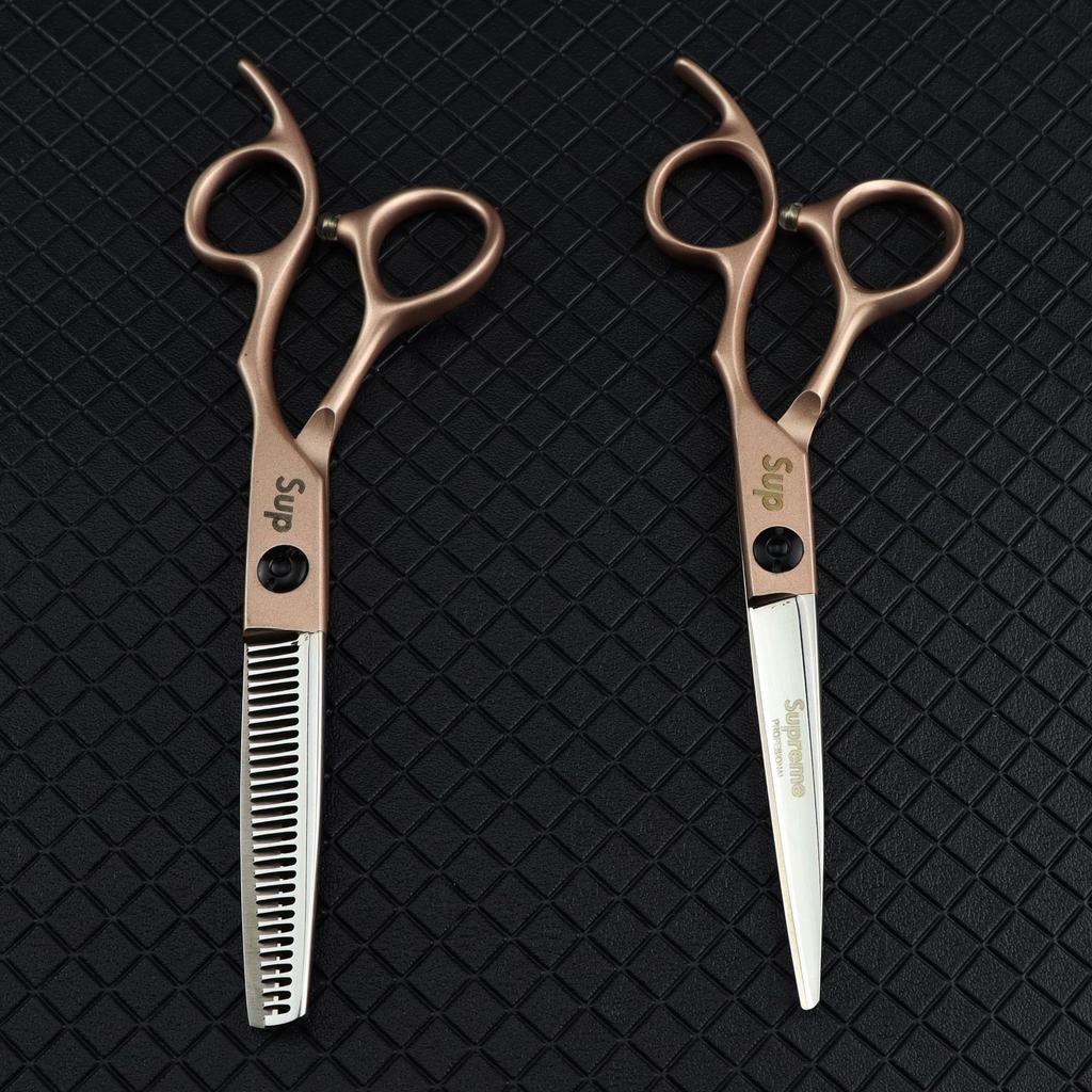 6.0 Inch Half-Body Gold, Personalized Sup Trendy, Hair Scissors, Hair Scissors, Flat Scissors, Bangs Scissors
