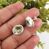 Green Amethyst Gemstone Earrings, 925 Solid Sterling Silver Earrings, Handmade Everyday Jewelry, Gift For Mother