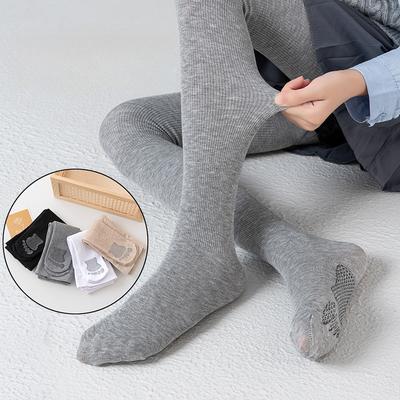 Spring and Autumn Little Feet Children's Leggings Anti-hook Silk Non-slip Girls Dance Socks Combed Cotton Pantyhose Leggings