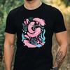 T-Shirt Herren Lustiger Axolotl Motiv Baumwolle Größe XS bis 5XL
