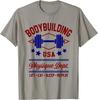 Vintage Retro Bodybuilding Sportschool T-shirt voor Mannen en Vrouwen T-shirt