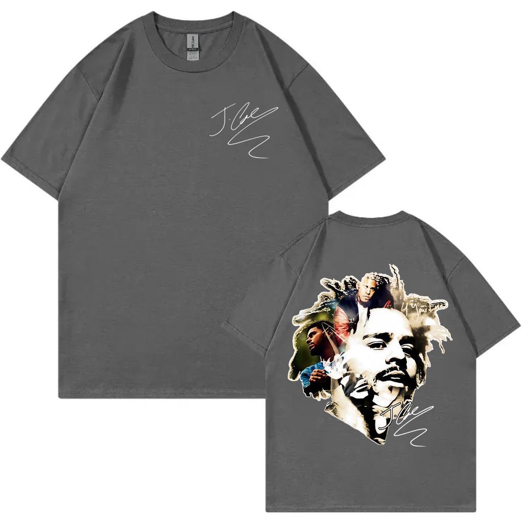Rapper J Cole Graphic T Shirts Men Women Clothing Fashion Hip Hop Tshirt Summer Casual Cotton Short Sleeve Tshirts Streetwear