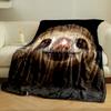 Smiling Sloth Print Blanket bedroom Blanket for Livingroom Couch lunch break Soft throw for Friend's festival Gift