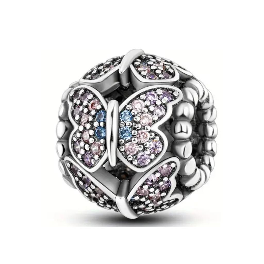 Colorful Butterflies Charms Fit 925 Exquisite Charm Bracelet Women 925 Silver Exquisite Beads DIY Jewelry Gift Accessories New In