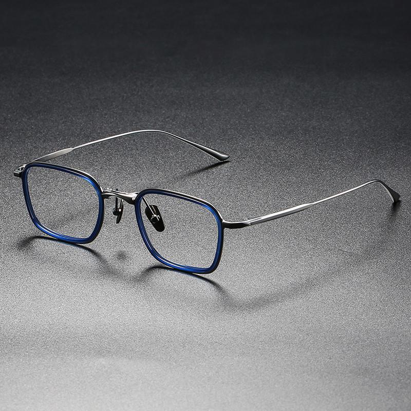 Titanium Frame, Box Bradbury Live Broadcast Big Face Men And Women Can Be Equipped With Anti-Blue Light Myopia Glasses Frame