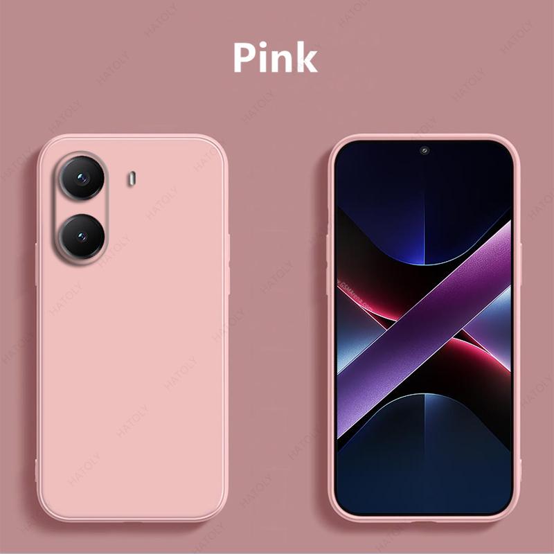 Pouzdro na telefon z tekutého silikonu pro Xiaomi Poco X7 Pro Kryt odolný proti nárazům Funda Zadní kryt pro Xiaomi Poco X7