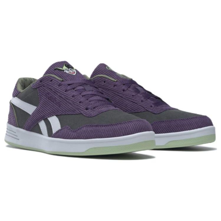 Reebok Tech T Low Top Sneakers Unisex Sneakers Purple Green White HQ4588