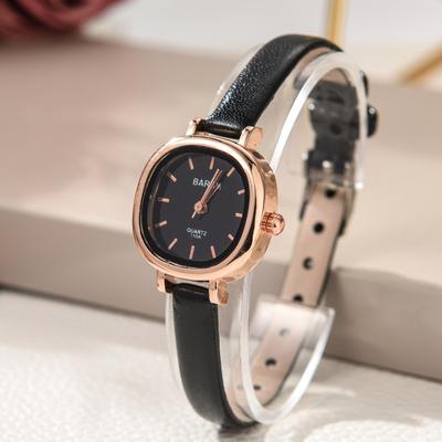 Damen-Armbanduhr mit Lederarmband, Vintage-Armbanduhr für Frauen, Reise-Souvenir, Geburtstagsgeschenk