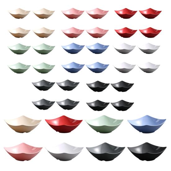 1/4Pcs Disposable Square Serving Bowls Smooth Edges Party Snack Salad Bowl