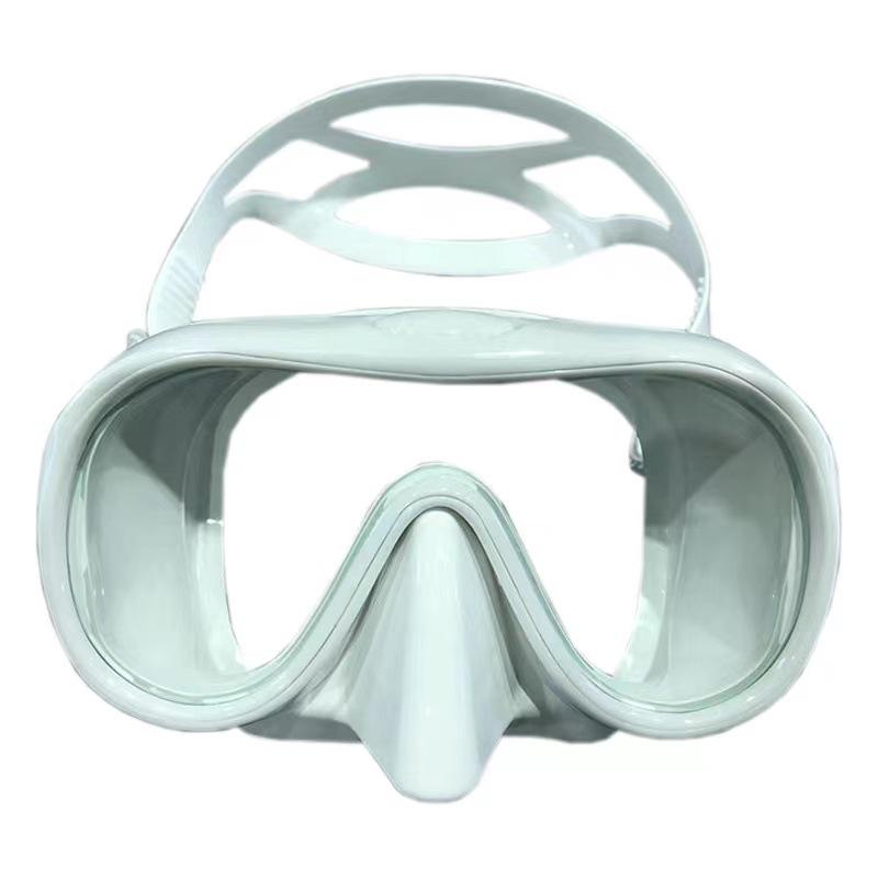 Large HD Diving Snorkel Mask | Adult Tempered Glass & Silicone Face Gear