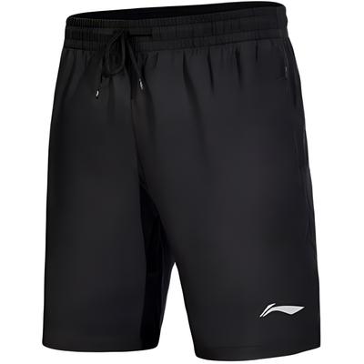 Li Ning Sports Lifestyle Series Quick-Dry Breathable Running Fitness Beach Shorts Unisex Shorts Black LSKV409-1