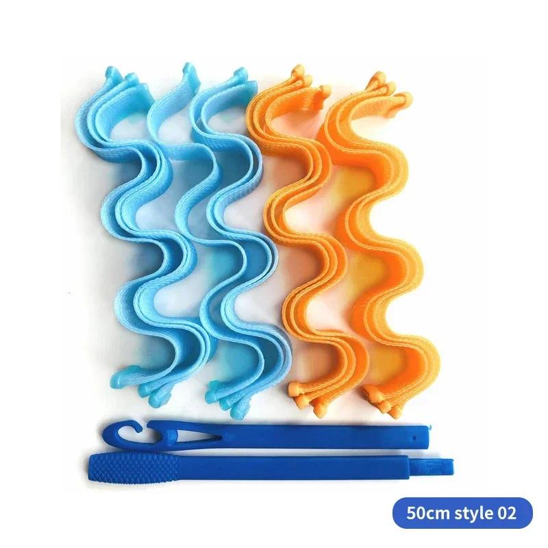 12/18PCS Hair Curler Hair Rollers Heatless Curler Curling Tongs Headband Curls Sleeping Soft Waves Formers No Heat Curls Modeler