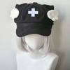 Cat Ears Beret Hat Cross Decoration Octagonal Cap Harajuku Angel Wings Hat  Lolita Fashion