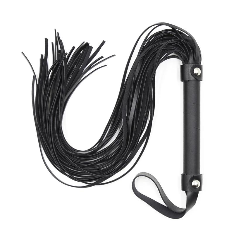 Bondage Boutique Slim Leather Riding Crop Horse Whip pony Spanking Knout BDSM Lash Fetish Flogger Sex toys for Women/Couples