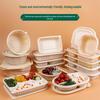 CHULV Biodegradable Corn Starch Disposable Food Containers