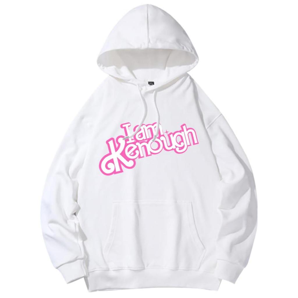 2025 new I Am Kenough letter print hooded loose sweater men's and women's hooded sweater
