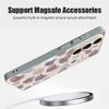 Magnetic For Magsafe Case For Samsung Galaxy S26 Ultra S25 Edge S24 Plus S23 FE S22 A54 A55 A56 5G Candy Color Love Hearts Pattern Matte Cover