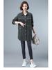 2024 Plus Size Fashion Blouse for Middle-Aged & Elderly Women - Spring/Autumn Rich Lady Shirt Jacket