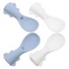 4Pcs Detachable Silicone Baby Spoons Set Attachments For Pouches Toddler Feeding Spoon Infant Newborn Dessert Sugar Spoons Baby4