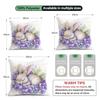 Purple Flower Rabbit Pillowcase Printed Polyester 40/45/50Cm Throw Pillowcover Decorative Sofa Cushion Pillowslip Home Decor