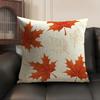 Maple Leaves Luxury Cushion Cover Natural Linen Organic Fabric Double-Sided Printing Sofa Home Decor Gift Pillow Case