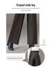 Women's High-Waist Leather Pants - Autumn/Winter 2025 Fashion: Slim Fit, Wide Leg, Versatile, Casual, Long Trousers.