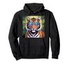 Tiger Print Hoodie with Tiger Sunglasses and Blue Tiger Costume for Adults