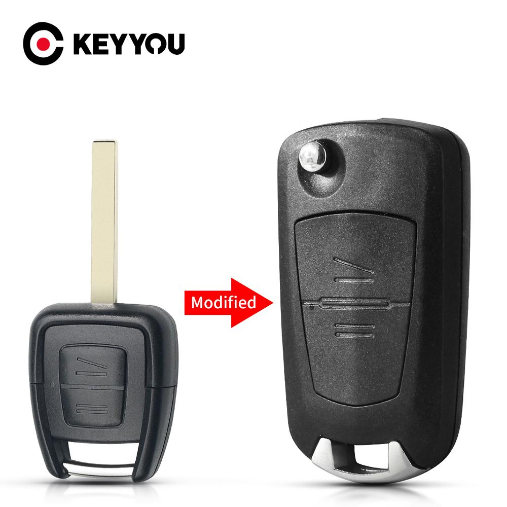 Modified Car Flip Key Case For Vauxhall Opel Astra Zafira Vectra Omega 2 Buttons Remote Key Shell Hu100/Hu46/Hu43/Ym28
