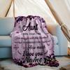 Aunt I Hope Every Time You Snuggle With This Customize Your Name Blanket It Reminds You How Much I Love You Outdoor Customize Your Name Blanket