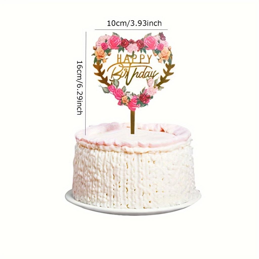 1pc-Happy Birthday Cake Insert Pick for Birthday Party Cake Decoration