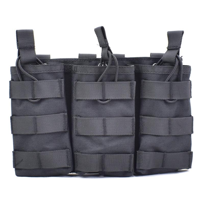 Military Fan Tactical Vest Molle Triple Pouch - Multifunctional Accessory & M4 Magazine Pouch