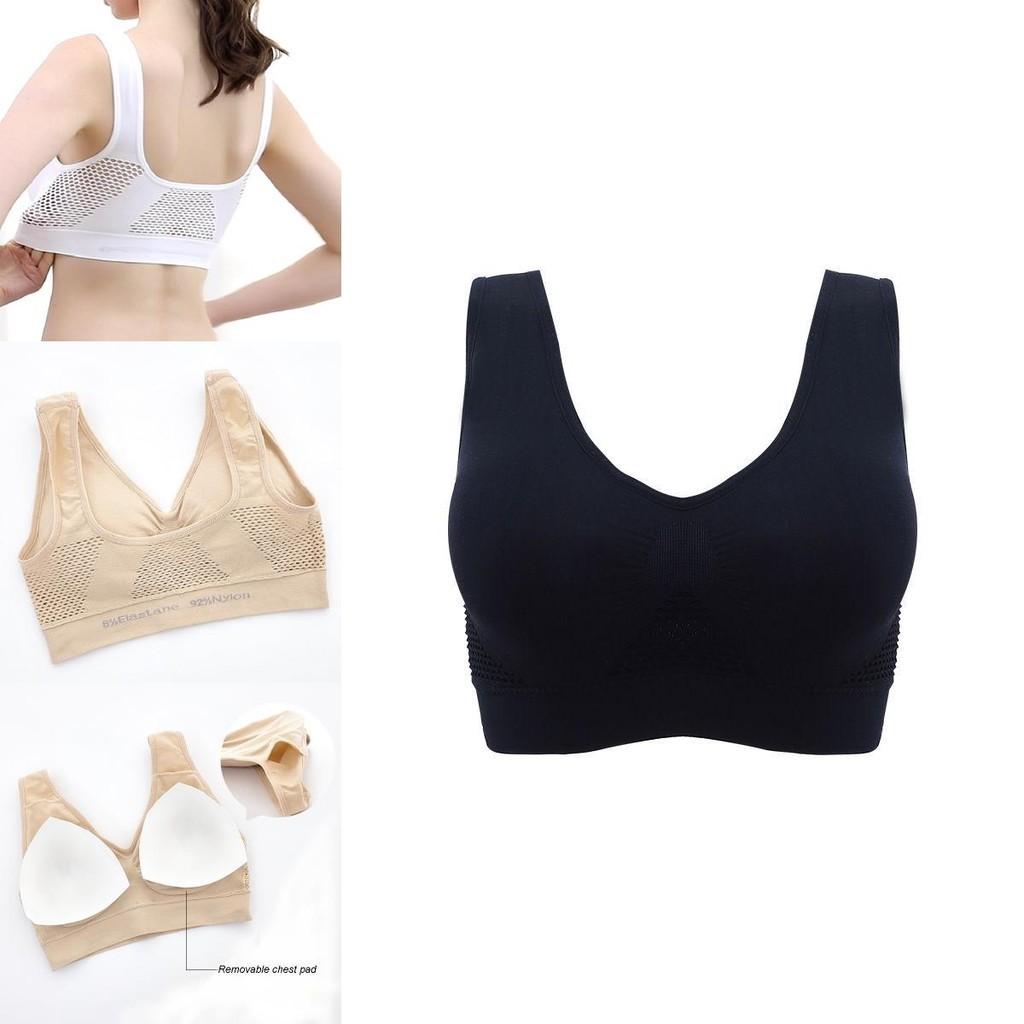 Breathable Hollow Out Padded Sports Bra For Women In Plus Size For Yoga And Gym