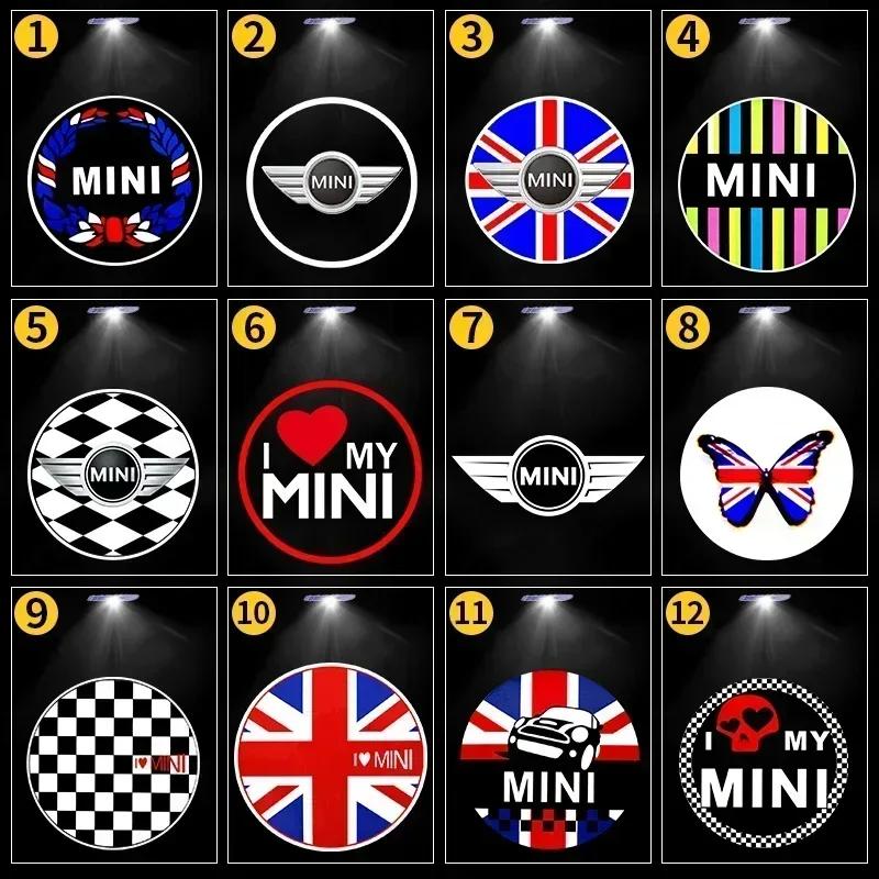 2 Stück Für BMW MINI Cooper One S JCW R56 R55 R53 F55 F56 R57 R60 Auto Tür Willkommensleuchten HD LED Laser Projektorleuchten Zubehör