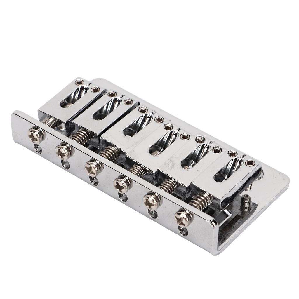 Guitar Bridge Metal Fixed Delicate Professional Electric Guitar Bridge Replacement Silver