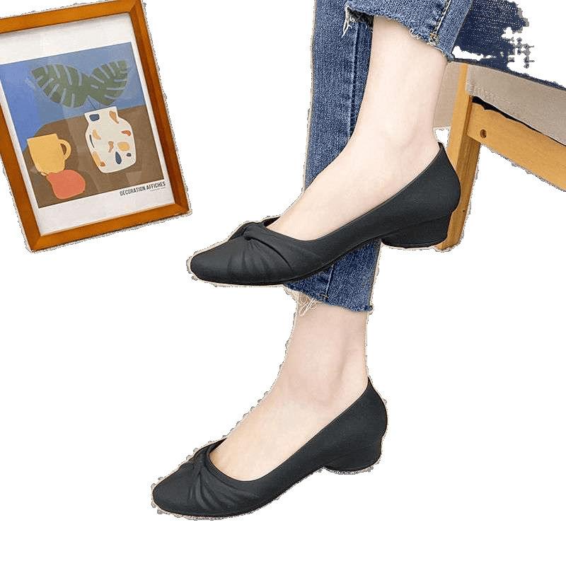 Low-top shallow mouth fashion waterproof shoes adult work rain shoes kitchen non-slip treading water outside wearing rain boots women's rubber shoes o