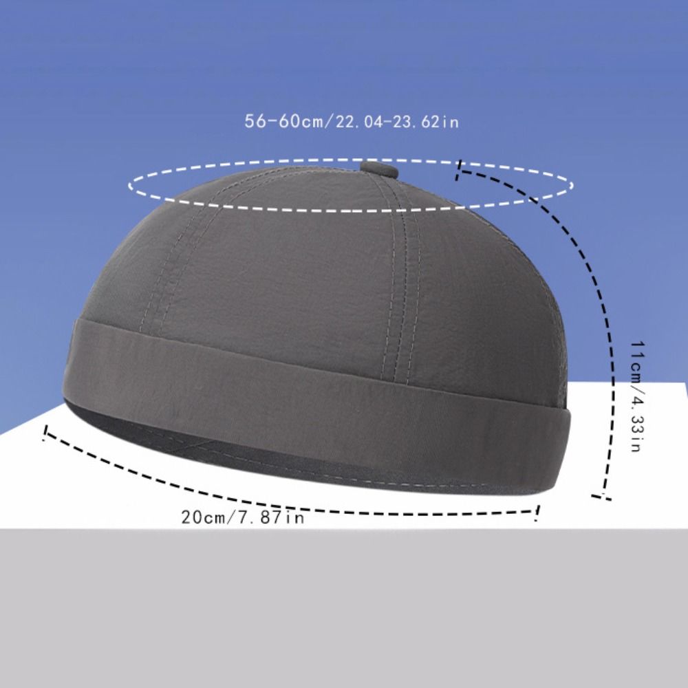 Quick Drying Brimless Hat Lightweight Docker Cap Fashion Beanie Hat  Outdoor Daily