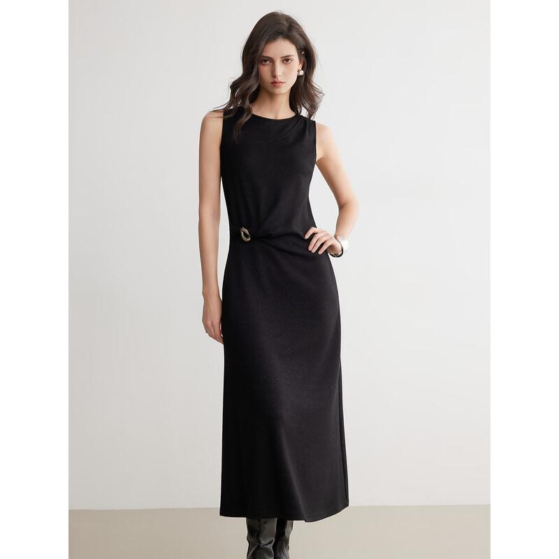 

ELLE Women s Sleeveless French Twist Knit Dress L