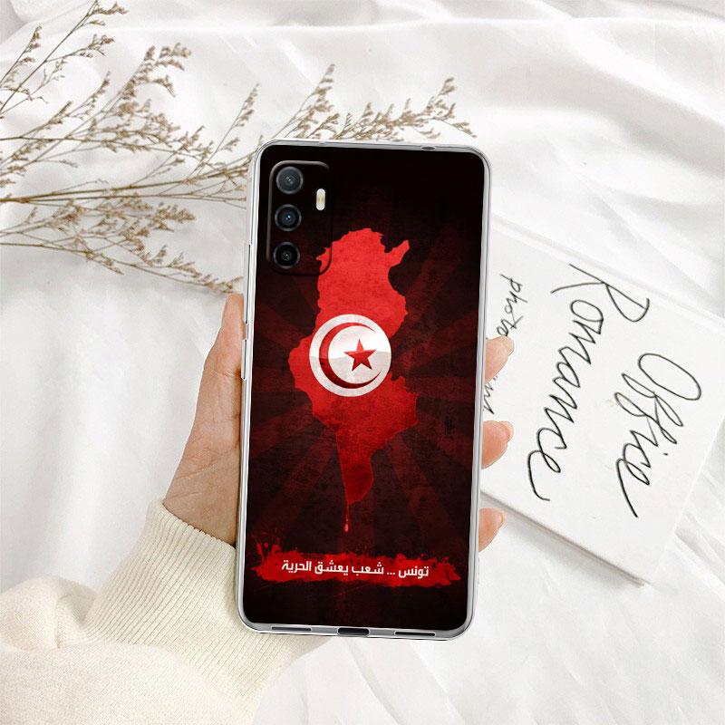 

IK72 Tunisian Flag Passport Transparent Phone Case for Samsung Galaxy A04 A04S A14 A23 A34 A54 M23 M33 M52 M53 Galaxy A14