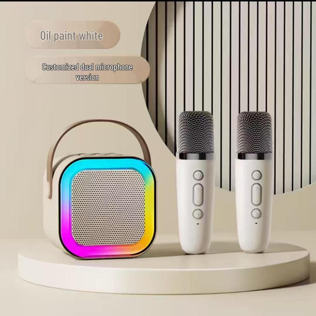 Wireless Bluetooth KTV Speaker & Microphone Set for Kids - Ideal for Family Singing and Outdoor Camping