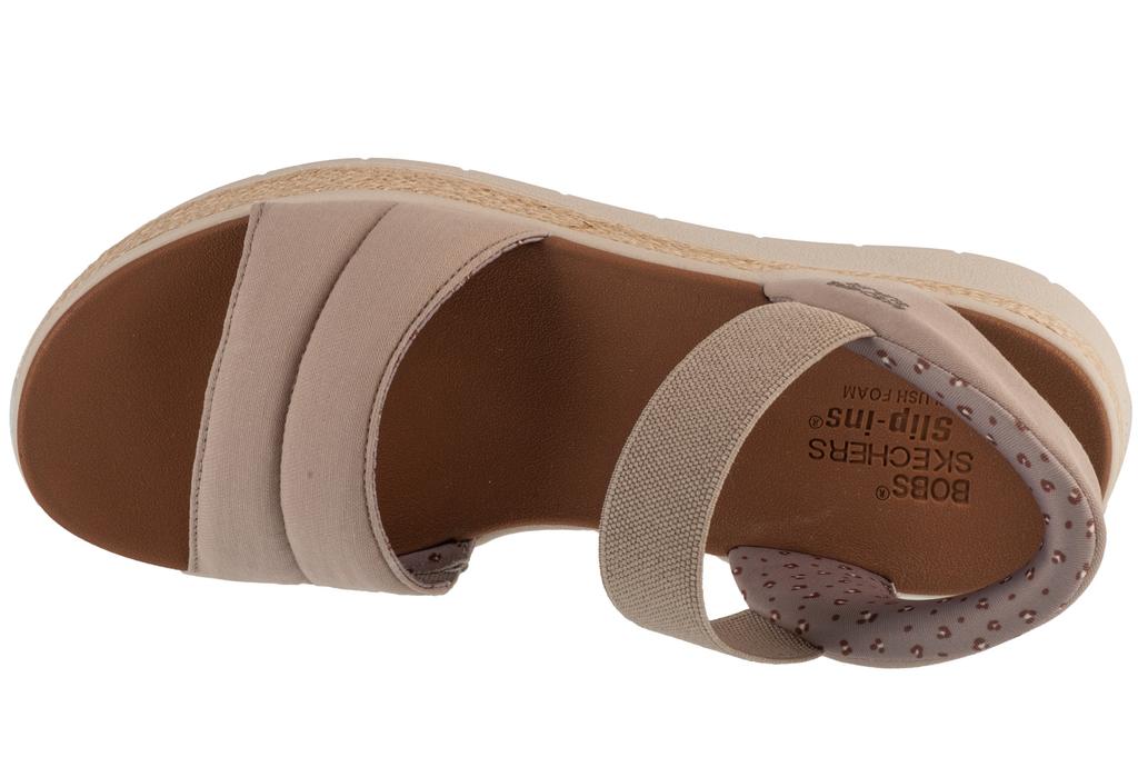 Skechers Slip-Ins: BOBS Sun Ray, Womens Beige Sandals