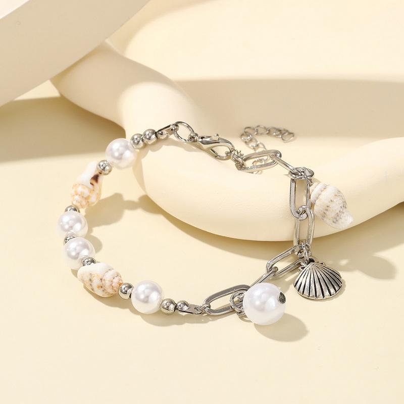 Bohemian Colorful Rice Beads Bracelet For Women Starfish Shell Conch Sea Turtle Pendant Bracelets Summer Beach Charm Jewelry