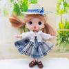 [Zixui] Mini Doll Hats, Straw Hats, Actress Hats, Handwoven Mini Doll Hats, Set of 2 with Bows, Doll Ornaments, Dollhouse Accessories, DIY Crafts,