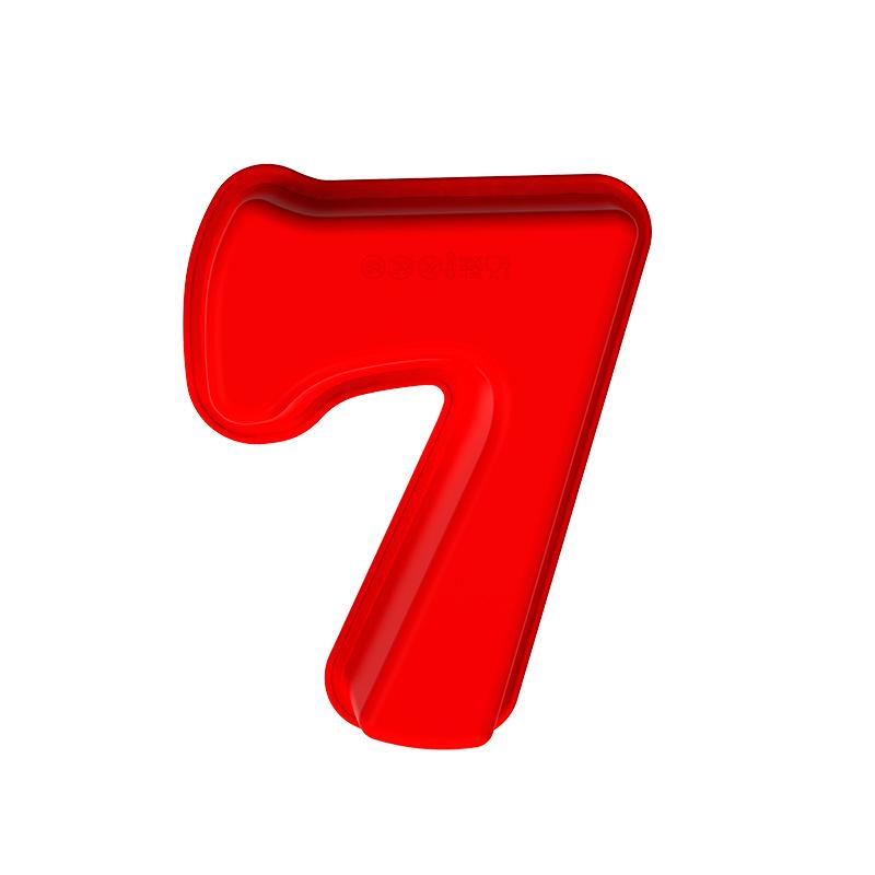 Chocolate Cake Silicone Mold Set, 0-9 Number Mousse & Pudding Baking Molds