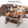 1 PC charcoal grill & salad bar portable foldable smokeless BBQ grill suitable for outdoor camping and family barbecue