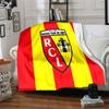 Racing Club Lens Crest Flannel Blanket, Soft Polyester, Modern Design, All-Season for Camping, Travel, Gifts for holidays or birthdays