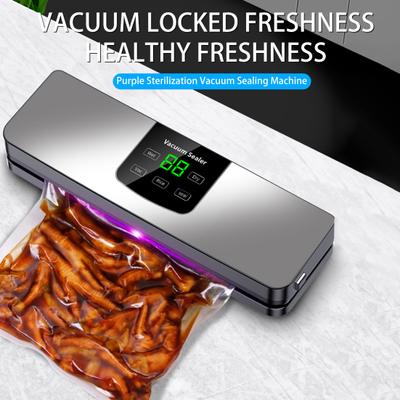 Vacuum Sealing Machine with UV Sterilization Digital Display Strong Suction Power Waterproof Full Automatic