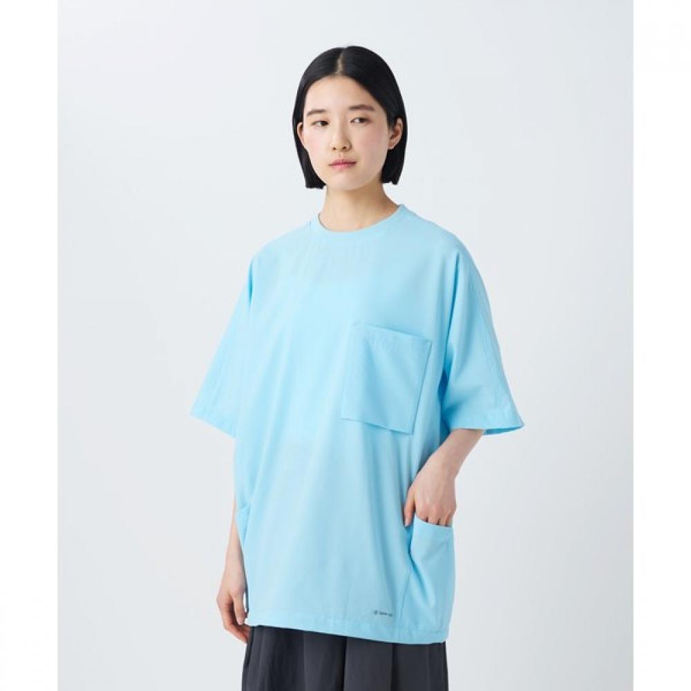 Snow Peak Airo ShorT SLeeve T shirT Mens cuT Sewn LighT BLue L Size Cs 26su016