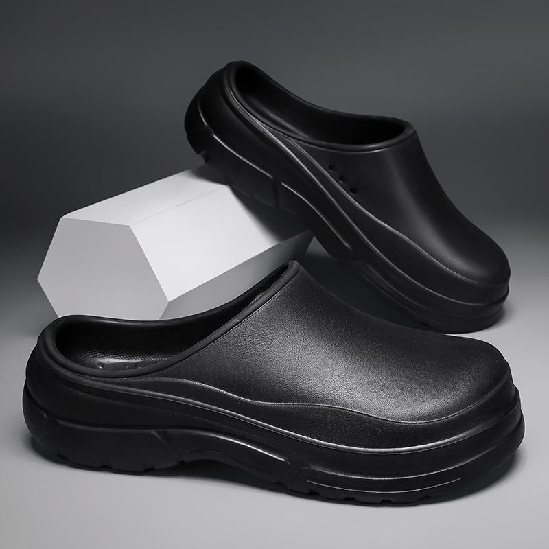 Fashion New Men's Outdoor Work Shoes Lightweight Platform Anti Slip Walking Large Summer Indoor Home Slippers for Women Chef Shoes